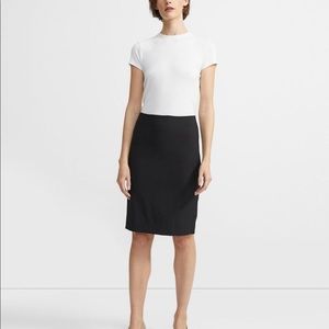 Classic Theory black fine wool pencil skirt 6